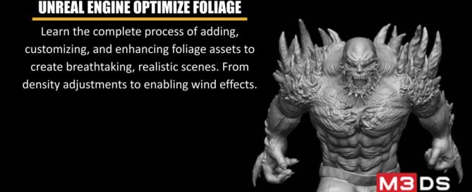 Unreal Engine Optimize Foliage M3ds Academy Featured Image