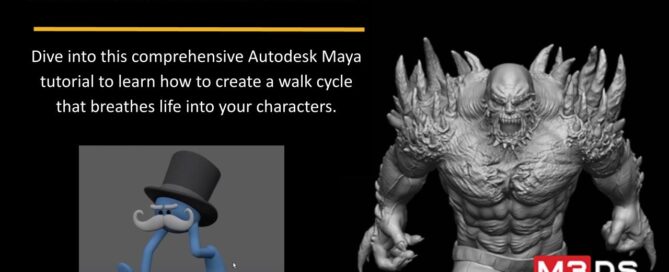 Walk Cycle Animation M3DS Academy Featured Imge